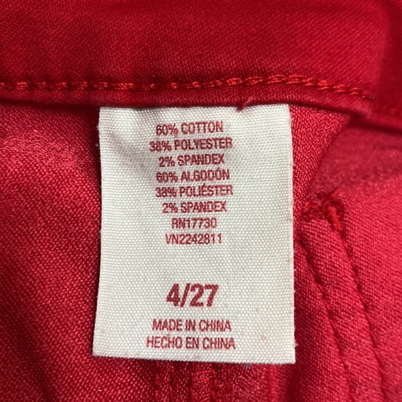 Women’s Mossimo Supply Co. Bright Red High Rise Short. Size 4/27. - Picture 11 of 13